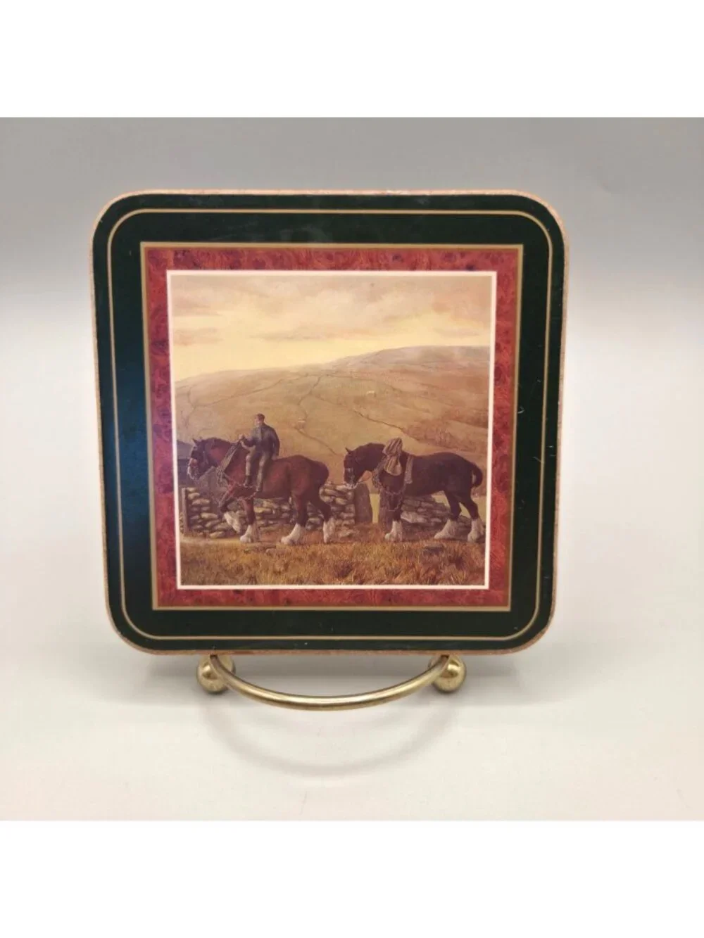 All Creatures Great & Small James Herriot Coasters With Green Borders Set of 6